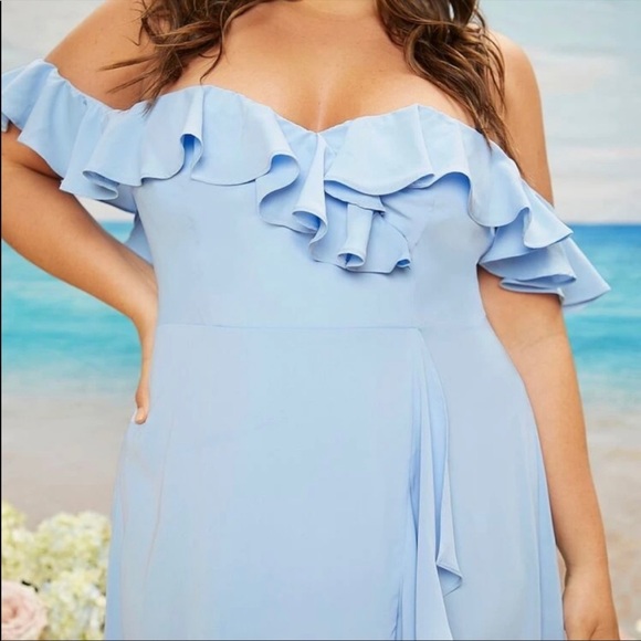 SHEIN Ruffle Maxi - NWOT ✨ - Picture 2 of 11